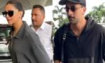 Deepika, Ranbir's Surprise Airport Hug