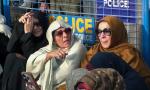 Imran Khan's Sisters Protest Outside Adiala Jail