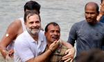SEE: Rahul jumps into pond to catch fish during Bihar campaign
