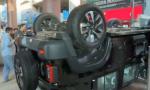 Brand-new Thar crashes out of Delhi showroom, falls on road