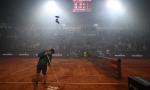 Fireworks smoke brings Italian Open match tohalt
