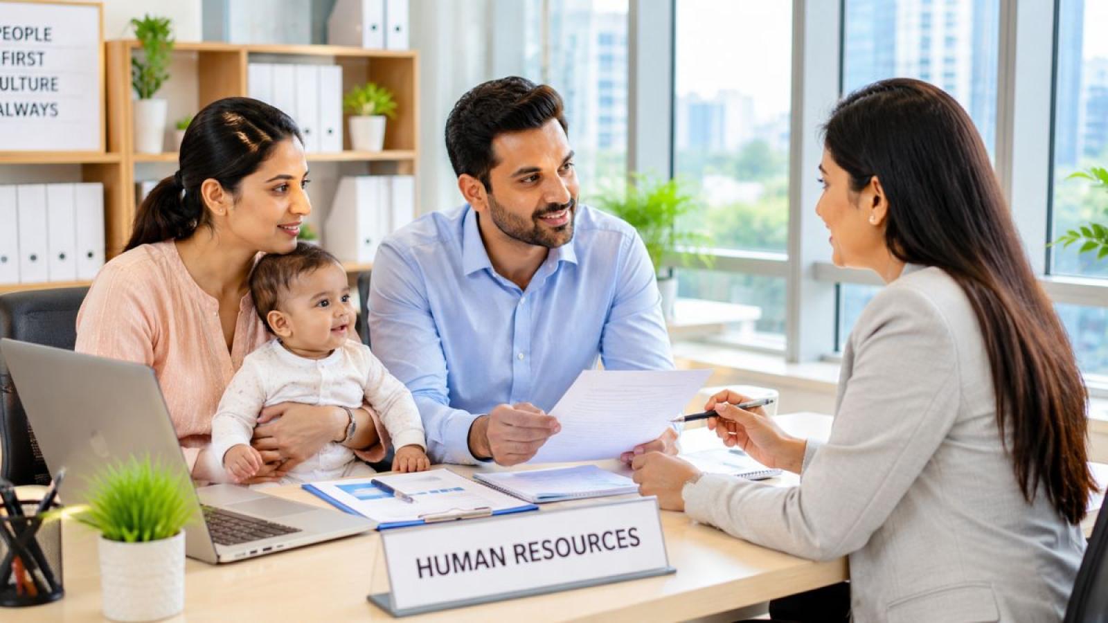 rediff.com - Auhona Mukherjee - Paternity Leave For Private Sector On Cards?