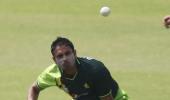 Pakistan's Rehman concedes eight runs without bowling a ball!