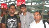 Spotted: Mahendra Singh Dhoni at Mumbai airport