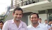 Spotted: Irfan Pathan in Singapore