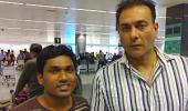 Spotted: Ravi Shastri at Bangalore airport