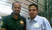 Spotted: Yusuf Pathan in Hyderabad