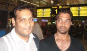 Spotted: Shoaib Akhtar at Dubai airport