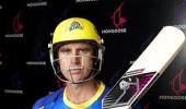 Hayden unveils new bats for T20 cricket