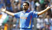 Zaheer's opening spells in WC finals, a study in contrast