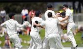 2nd Test PIX: Bracewell's fiery spell helps Kiwis win thriller