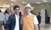 Spotted: Geoffrey Boycott at Delhi airport