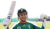 Du Plessis displays skills in the home of spin