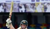 Marsh, Hussey prop Australia on Day 1