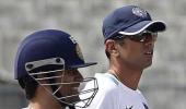 2nd Test: Dravid works on technique