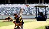 Team India back in the nets at 'green' WACA