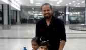 Spotted: Yusuf Pathan at Bangalore airport