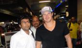 Spotted: Shane Watson at Mumbai airport