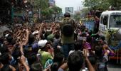 Fans run riot outside Eden after KKR felicitation