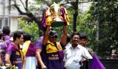 PHOTOS: IPL champions KKR's victory parade in Kolkata