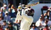 Gayle first to hit first-ball six in Test cricket