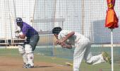 PHOTOS: Ojha, Ashwin shy away from nets at Wankhede