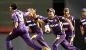 PHOTOS: Narine performs first 'trick' of IPL 6