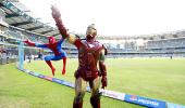 Spotted: Spider-Man, Iron Man at Wankhede Stadium!