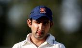 Gambhir fails again; out for nought against Gloucestershire