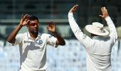 Ashwin shines with the ball again!