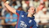 England draw first blood in high-scoring Rajkot ODI