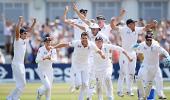 Ashes: England hold nerve to steal win, take 1-0 lead