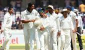 Photos: How the spinners wrapped the Test for Team India