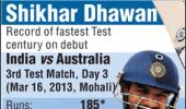 Aus blown away by 'cyclone' Dhawan's debut ton