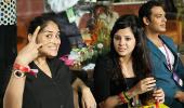 IPL PHOTOS: Sakshi, Purva prove girls just wanna have fun!