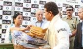 PHOTOS: Mamata, Sourav felicitate Tendulkar after 199th Test