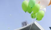 Kolkata says 'Thank-you, Sachin' with 199 balloons