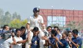 PHOTOS: Tendulkar wins farewell Ranji game, celebrates with Mumbai team