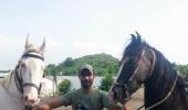 PHOTOS: Sir Jadeja hooked on horses!