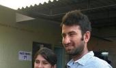Cheteshwar Pujara flies down from Abu Dhabi to cast his vote
