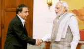 First Look: Cricket legend Gavaskar meets Prime Minister Modi