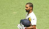 Dhawan cancelled hospital trip to resume his innings