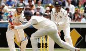 Dhoni first Indian 'keeper to take 50 catches vs Australia in Tests