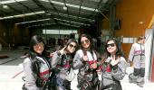Sakshi Dhoni and friends go skydiving in New Zealand