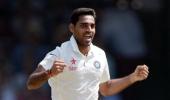 Ballance hits century but Bhuvneshwar's strikes put India on top