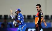 IPL PHOTOS: Pollard's knock in vain as Hyderabad down Mumbai