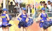 IPL PHOTOS: Why the cheergirls ran for cover...