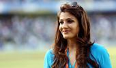 Ravishing Raveena makes IPL 'debut' at Wankhede