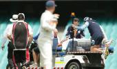 Cricket world in shock over Phil Hughes' injury