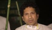 With broom and spade... Tendulkar drives operation clean-up!